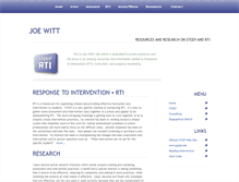Tablet Screenshot of joewitt.org